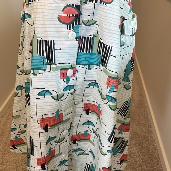 Raymond Chapman contemporary couture flared dress Palm Springs style - Picture 5 of 15